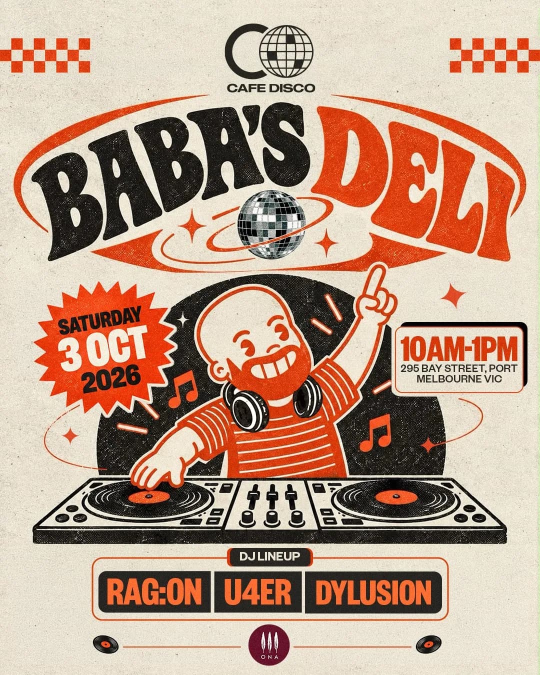 Cafe Disco at Baba's Deli poster