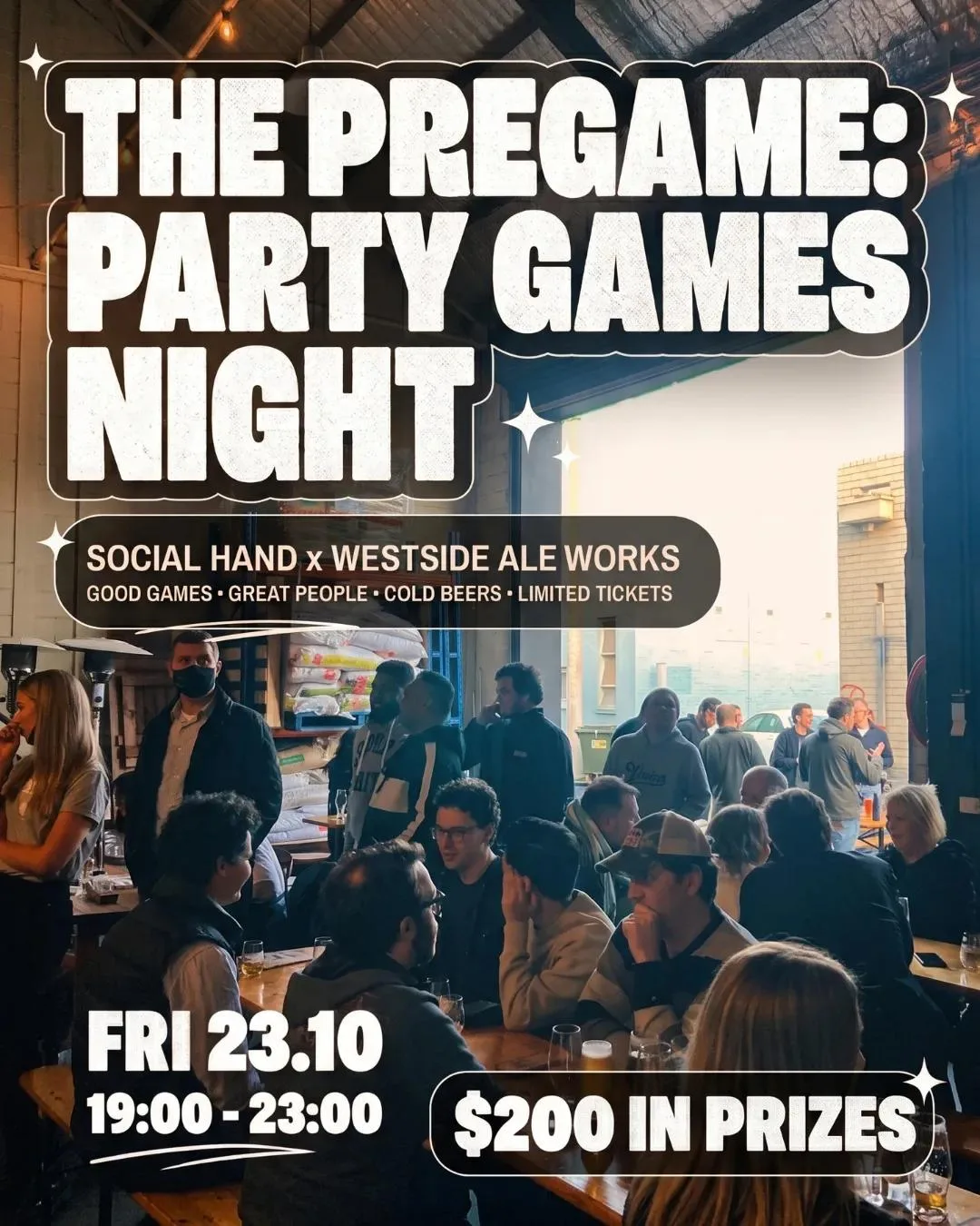 The Pregame Social Games Night - 200$ on the line poster