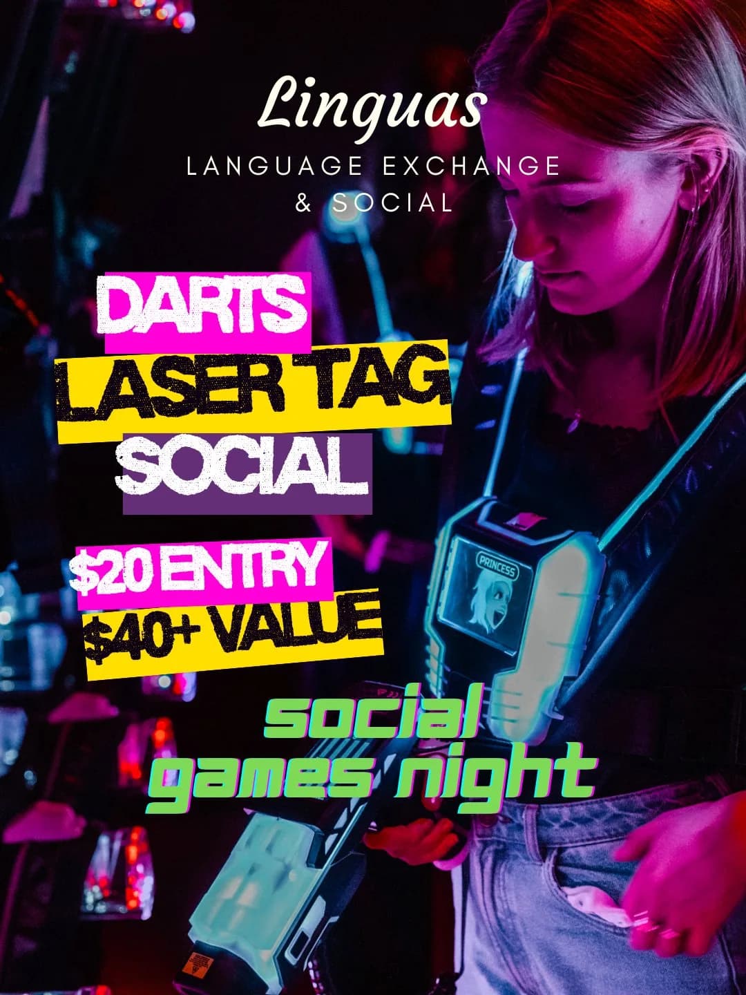 Social Games Night poster