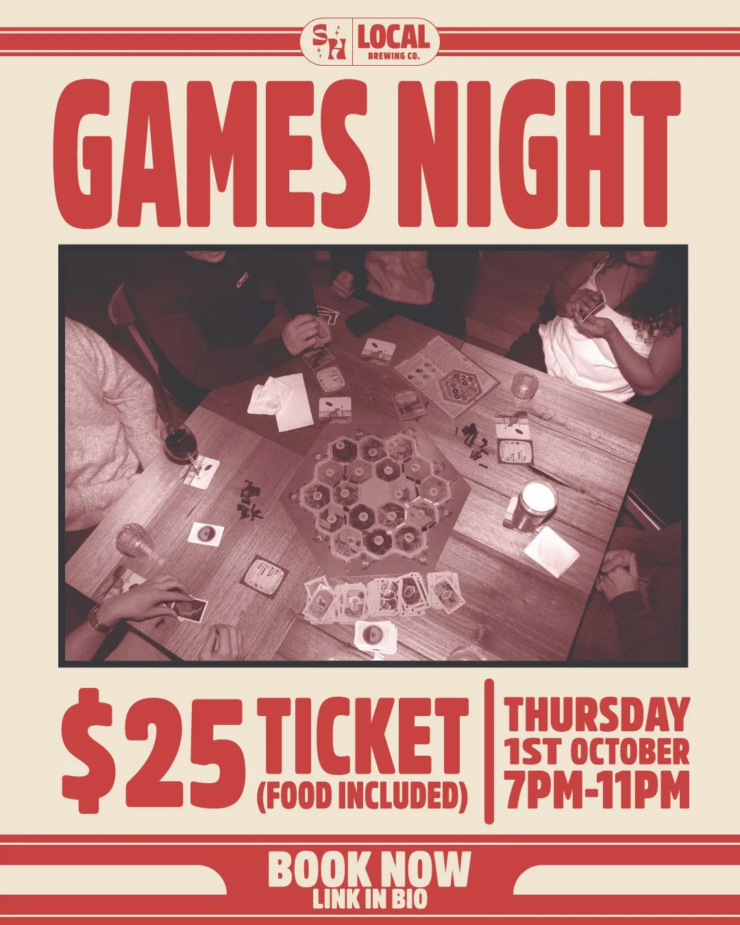 Board Games and Pizza Social Evening poster