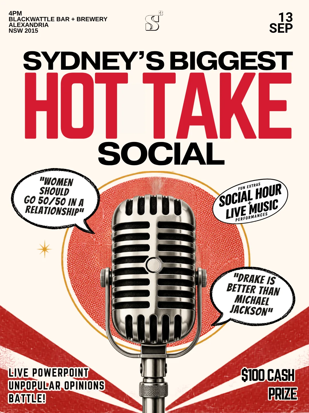 Sydney's Biggest Hot Take Social